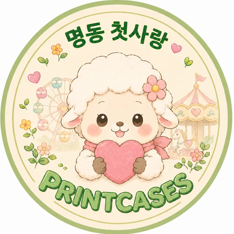 明洞初戀小綿羊品牌角色插畫