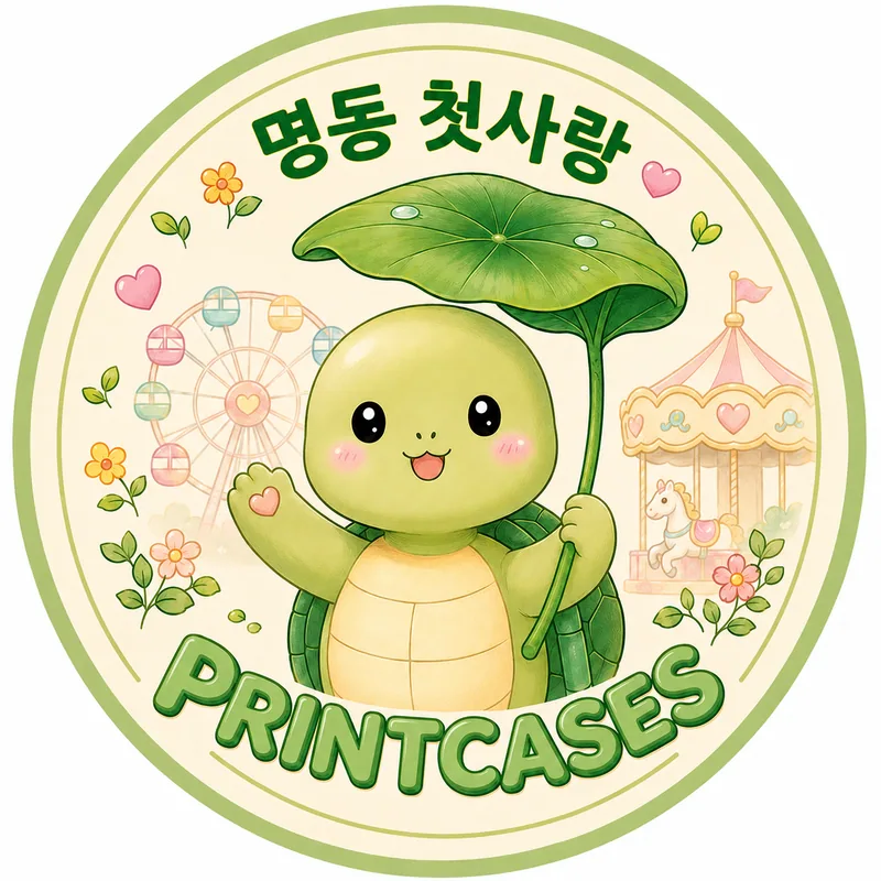 明洞初戀小烏龜品牌角色插畫